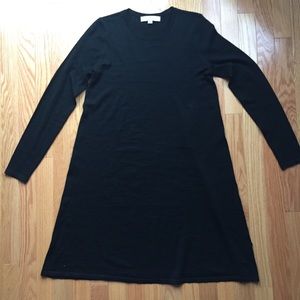 Loft Longsleeve Black Shift Dress